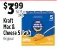 Pioneer Supermarkets Kraft Mac & Cheese 5 Pack offer