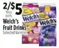 Pioneer Supermarkets Welch's Fruit Drinks offer