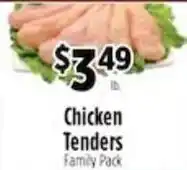 Pioneer Supermarkets Chicken Tenders Family Pack offer