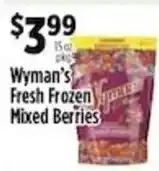 Pioneer Supermarkets Wyman's Fresh Frozen Mixed Berries offer