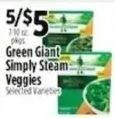 Pioneer Supermarkets Green Giant simply steam veggies offer