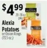Pioneer Supermarkets Alexia Potatoes or Onion Rings offer