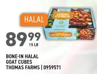 Thomas Farms Bone-In Halal Goat Cubes