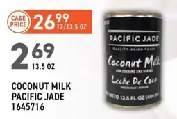 US Foods Chef's Store Coconut Milk Pacific Jade offer
