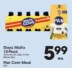 Price Rite Goya Malta Pan Corn Meal offer