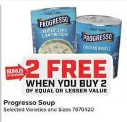 Giant Food Progresso Soup offer