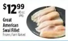 Pioneer Supermarkets Great American Swai Fillet offer
