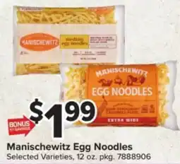 Giant Food Manischewitz egg noodles offer