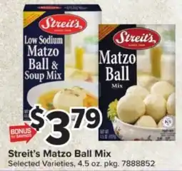 Giant Food Streit's Matzo Ball Mix offer