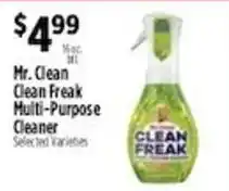 Pioneer Supermarkets Mr. Clean Clean Freak Multi-Purpose Cleaner offer
