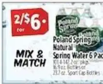 Pioneer Supermarkets Poland Spring Natural Spring Water offer