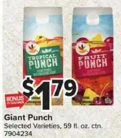 Giant Food Giant Punch offer
