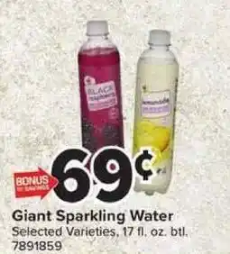 Giant Food Giant Sparkling Water offer