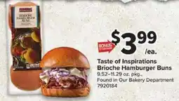 Giant Food Brioche Hamburger Buns offer