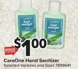Giant Food CareOne Hand Sanitizer offer