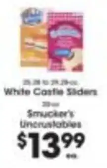 Price Rite White Castle Sliders offer