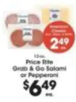 Price Rite Price Rite Grab & Go Salami or Pepperoni offer