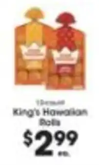 Price Rite King's Hawaiian Rolls offer