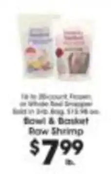 Price Rite Bowl & Basket Raw Shrimp offer