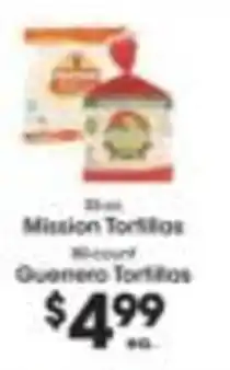 Price Rite Mission Tortillas Guanera Tortillas offer