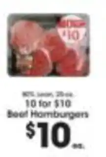 Beef Hamburgers