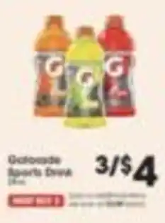 Price Rite Gatorade Sports Drink offer