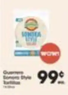 Price Rite Guerrero Sonora Style Tortillas offer