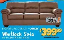 Big Lots Signature Design by Ashley Whitlock Sofa offer