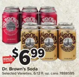 Giant Food Dr. Brown's Soda offer