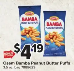 Giant Food Osem Bamba Peanut Butter Puffs offer