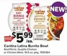 Giant Food Cantina Latina Burrito Bowl offer