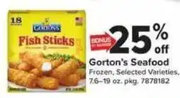 Giant Food Gorton's Fish Sticks offer