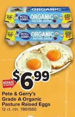 Giant Food Pete & Gerry's Grade A Organic Pasture Raised Eggs offer