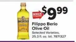 Giant Food Filippo Berio Olive Oil offer