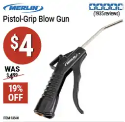 Harbor Freight Tools Merlin pistol-grip blow gun offer