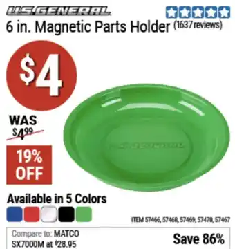 Us general magnetic parts holder