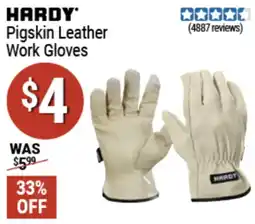 Harbor Freight Tools Hardy pigskin leather work gloves offer
