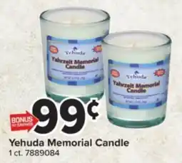 Giant Food Yehuda memorial candle offer
