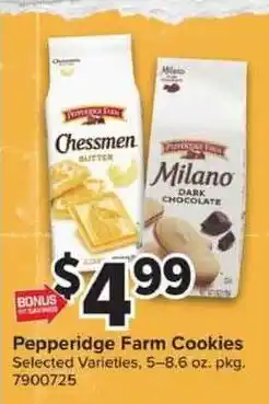Giant Food Pepperidge Farm Cookies offer