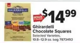 Giant Food Ghirardelli chocolate squares offer
