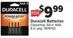 Giant Food Duracell batteries offer