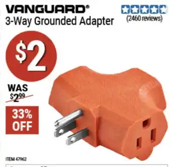 Vanguard 3-Way Grounded Adapter