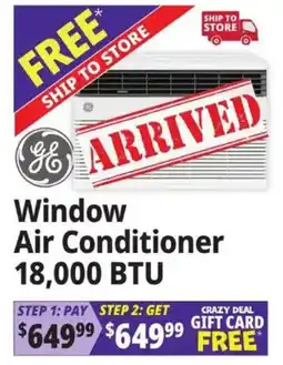 Ocean State Job Lot Ge window air conditioner offer