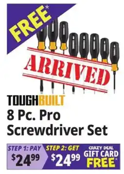 Ocean State Job Lot Toughbuilt 8 Pc. Pro Screwdriver Set offer