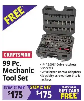 Craftsman 99 Pc. Mechanic Tool Set