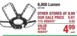 Menards 8,000 Lumen offer