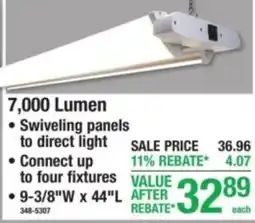Menards Plug in Shop Lights offer