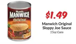 Woodman's Manwich original sloppy joe sauce offer
