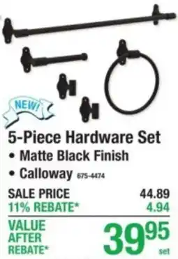 Menards Calloway 5-Piece Hardware Set offer