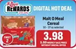 Ray's Food Malt O Meal Cereal offer